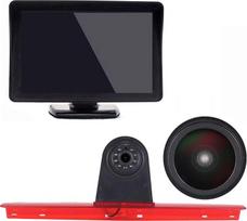 18 mm objektyvas Aukščiausios kokybės atbulinės eigos kamera + 4,3 colių TFT LCD ekranas Automobilio monitorius Stabdžių žibintas Automobilio stogo atbulinės eigos kamera, skirta VW T5 Bus Transporter Multivan Caravelle
