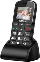 artfone 182 Vyresniojo amžiaus mobilusis telefonas su dideliais mygtukais Mobilusis telefonas GSM su dviem SIM kortelėmis Mobilusis telefonas su avariniais mygtukais Didelis ekranas 1,77 colio mobilusis telefonas 1400 mAh baterija Labai ilgas budėjimo lai