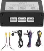 Automobilio kameros keitiklis, cinko lydinio parkavimo kameros keitiklis Smart Car Front Rear View Video Switch Box adapteris automobilio kameros kanalo valdymui