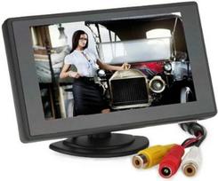 BW 4,3'' spalvotas TFT automobilio monitorius, palaikantis 480 x 272 rezoliuciją + automobilio galinio vaizdo veidrodžio sistemos monitorius, mini monitorius automobiliui / automobiliui