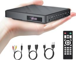 Desobry DVD grotuvas televizoriui, DVD grotuvas su USB/TF įvestimis, DVD grotuvas HDMI. Komplektuojamas su HDMI/RCA kabeliu, DVD grotuvas be regiono, klaidų taisymas, triukšmo mažinimas