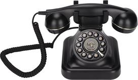 Europos retro telefonas - senovinis fiksuotojo ryšio telefonas, elegantiškas klasikinis senovinis fiksuotojo ryšio telefonas namams / biurui / kavinei / barui dekoruoti