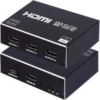 HDMI skirstytuvas 1 įėjimas ir 3 išėjimai vienu metu Aliumininis 4K HDMI skirstytuvas palaiko HDCP 1.4 4K 3D UHD 1080P, skirtas HD TV/Fire Stick/Xbox/PS3/PS4