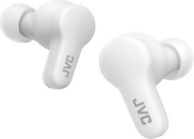 JVC HA-Z77T-W "Gumy" tikros belaidės ausinės su minkšto elastomero ausų kištukais, 3 garso režimai, "Bluetooth 5.3", 24 valandų baterijos veikimo laikas, "iPX4" apsauga nuo purslų, (kokosų balta)
