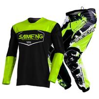 motokroso pavarų komplektas vaikams 4 5 6 7 8 9 10 11 12 13 metų Jaunimas vaikas Motociklas berniukas Mergaitė Jersey Pant Kits lenktyninis kostiumas Visureigis Enduro MX MTB S-20 yellow