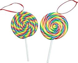 Kalėdų eglutės pakabinama dekoracija Lollipop pakabukai Candy Cane Tree Sienų dekoras 2 vnt.