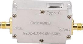 LNA stiprintuvas, mažo triukšmo stiprintuvas su 40 dB stiprinimu, nuo 10 M iki 6 GHz perdavimo, LNA RF galios stiprintuvas arba FM radijas, valdymas