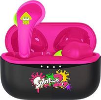 OTL Technologies "Splatoon 2" belaidės "Bluetooth V5.0" ausinės su įkrovimo dėžute juodos/rožinės spalvos