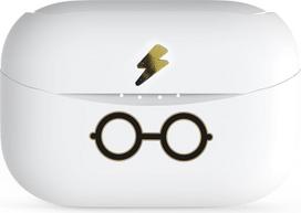 OTL Technologies belaidės "Bluetooth" ausinės V5.0 vaikams Hario Poterio akiniai su įkrovimo dėžute, baltos spalvos