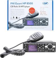 PNI Escort HP 8500 ASQ CB radijo stotis ir MP3 grotuvas + ausinės su mikrofonu