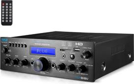 Pyle Verstärker, Hifi stereo imtuvas, Buetooth Verstärker, Stiprintuvas, Mini stereo imtuvas, 200W Mehrkanal mit HDMI, Optisch/Phono/Koazial, UKW Radio, USB/SD/AUX/RCA, Mic- Eingang mit Fernbedienung