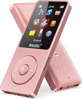 RUIZU 32GB MP3 grotuvas su "Bluetooth 5.3", 1,8 colio ekranu, nešiojamas muzikos grotuvas, FM radijas, balso įrašymas, elektroninė knyga, "Shuffle", viena kilpa, 80H skaitmeninis garso ir vaizdo įrašų atkūrimas, lengvas, palaiko 128GB TF