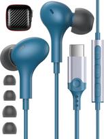 USB C ausinės "Samsung Galaxy A35 A55 S24 S23 Ultra A34 A54 A53 A33" C tipo ausinės su mikrofonu HiFi stereofoninės USB C ausinės, skirtos "Xiaomi 14 13 12T Pro Pixel 8 7a 6 Pro OnePlus 12 11