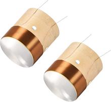 uxcell 2 vnt. 35,5 mm 1,5" žemų dažnių garsiakalbio balso ritė 2 sluoksnių apvali vario viela Basų garsiakalbio garso pakeitimas