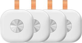 VINGNUT Smart Tag, bagažo sekimo įrenginys, suderinamas su Apple Where is? (tik iOS), raktų, bagažo, lagaminų, piniginių, raktų ieškiklis, 4 vnt.