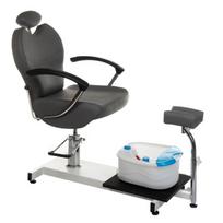 Hidraulinė pedikiūro kėdė su masažine vonele BR-2301 (tamsiai pilka)