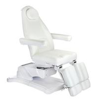 Mazaro BR-6672C elektrinis pedikiūro gultas, 3 el. motorai, baltas
