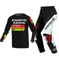 motokroso pavarų komplektas vaikams 4 5 6 7 8 9 10 11 12 13 metų Jaunimas vaikas Motociklas berniukas Mergaitė Jersey Pant Kits lenktyninis kostiumas Visureigis Enduro MX MTB S-20 black