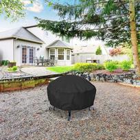 Priešgaisrinės duobės dangtis 210D Oksfordo audinys, lauko židinio apsauga nuo didelio atsparumo Round 86x86x38cm
