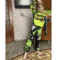 motokroso pavarų komplektas vaikams 4 5 6 7 8 9 10 11 12 13 metų Jaunimas vaikas Motociklas berniukas Mergaitė Jersey Pant Kits lenktyninis kostiumas Visureigis Enduro MX MTB XXL-28 blue