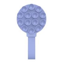 Multi Functional Magnetic Phone Holder with Silicone Suction Cup Portable Handheld Person Stand For Magsafe iPhone 16-12 Mount 1 PCS violetinė