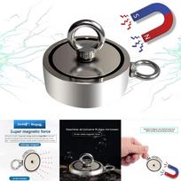 80/120/150KG neodimio metalo magnetinio detektoriaus žvejybos rinkinys, kurį lengva nešiotis M sidabras