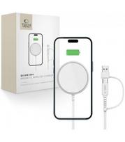 Baltas belaidis 15W pakrovėjas "Tech-Protect Qi15W-A44 Magnetic Magsafe"