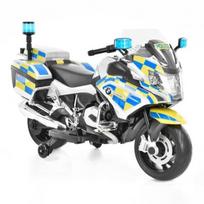 Vienvietis vaikiškas elektromobilis motociklas BMW R1200RT, baltas