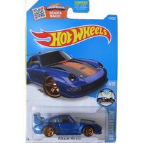 Hot Wheels Mainline Modeliukas Porsche 993 GT2 blue/orange (kortelė 9/10)