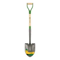 Apvalus kastuvas su mediniu kotu 113 cm ir plienine D formos rankena John Deere®