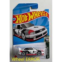 ERROR Hot Wheels Mainline Modeliukas Audi Quattro 90 White Rear Wheel Error
