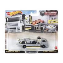 Hot Wheels Premium Team Transport Garage Legends Modeliukas Porsche 934.5 Fleet Street, silver