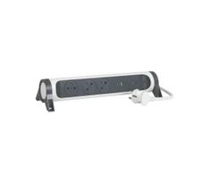 Legrand 049416 - Prailgintuvas su jungikliu 3Z Tipas E + USB-A + USB-C 1,5m