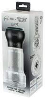 Masturbatorius Kiiro Feel Pocket Stroker Crystal + PowerBlow Combo, juodas/skaidrus