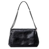 Aukštos kokybės moteriška PU odinė peties rankinė Madinga dizainerio moteriška messenger tipo rankinė Nauja prabangi moteriška crossbody rankinė juoda