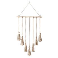 Skandinaviško stiliaus rankomis austas gobelenas sienų dekoras su kutais Type A, 40*80cm, with 10 clips