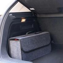 Sulankstomas automobilio bagažinės krepšys: Nešiojamas pristatymo tarpvalstybinis įrankis 50*25*17CM tamsiai pilka spalva