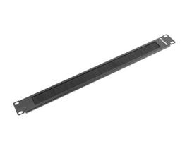 LANBERG 19-inch Rack Brush Panel, 1U, black