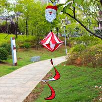 Fashionable Revolving Animal Rotating Wind Strip Colorful DIY Hanging Wind Spinner Hot Air Balloon Garden
