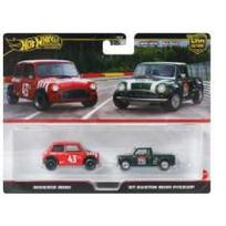 Hot Wheels Premium 2-pack Modeliukas Morris Mini #43 & 1967 Austin Mini Pick-up