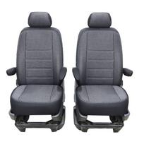 MODELINIAI PREMIUM SĖDYNIŲ UŽVALKALAI CITROEN BERLINGO PEUGEOT PARTNER 2009-2018, spalva - juoda 1+1 vnt