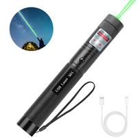 Lazeris su USB pakrovimu, žalias