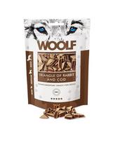 WOOLF Rabbit And Cod Triangle 100g trikampėliai su ėriena ir menke