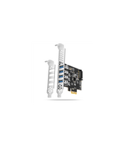 AXAGON PCI-Express card with four external USB 3.2 Gen1 ports with dual power | PCEU-43RS