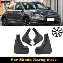 4vnt Automobilių purvasaugiai, skirti Skoda Karoq 2017-on purvasaugiai purvasaugiai purvasaugiai purvasaugiai priekiniai galiniai sparnai
