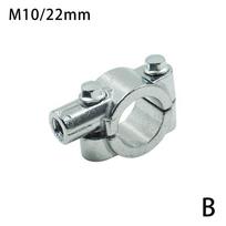 M8 M10 Motociklo galinio vaizdo veidrodžio vairo laikiklis 25mm 10mm 22mm spaustukas 8mm 10mm adapterio pagrindas A0S7