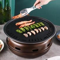 Barbecue Grill Camping Furnace with Pan Grid BBQ Tea Fire for Friend Large