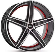 Ratlankis MAM LEICHTMETALLRÄDER OX-18 BFPRI R19x8.5 5x114.3 ET 34 CB 72.6 (Black Front Polished Red Inside)