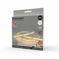 Juosta LED 10W 12V 4000K COB IP20 5m Eurolight