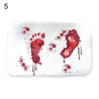 Trendshome Dekoracija Helovinui Kruvinų pėdų atspaudų vonios kilimėlis neslystantis kilimėlis kraujuojantis dušo kilimas 5#M